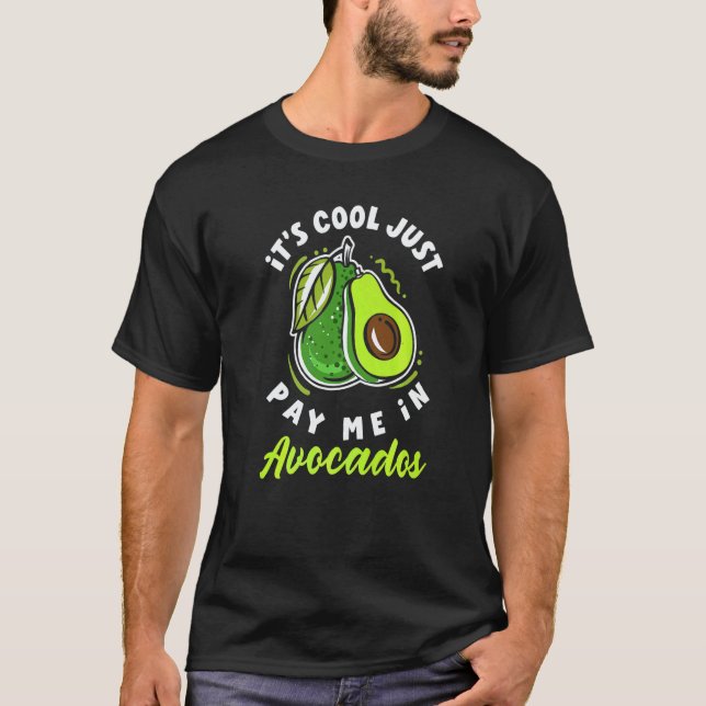 T-shirt Alimentation végane à l'avocat (Devant)