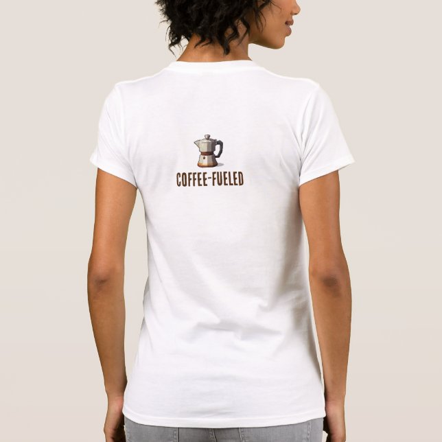 T-shirt alimenté au café par données (Dos)