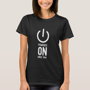 T-shirt Alimenté depuis 1940 Funny 84th Birthday Mens Jok