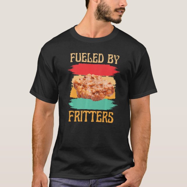 T-shirt Alimenté Par Apple Fritters Retro Apple Fritter (Devant)