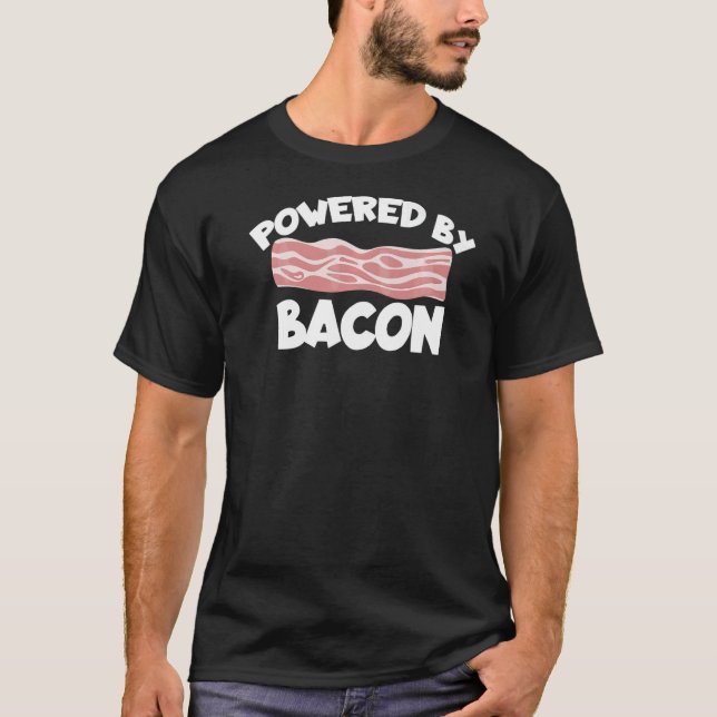 T-shirt Alimenté par Bacon Barnyard Harvest Farming Grange (Devant)
