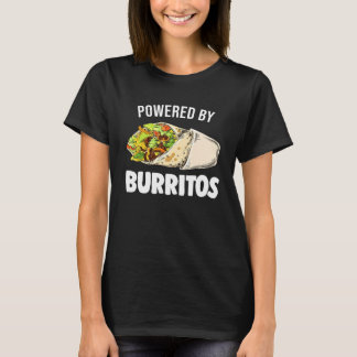 T-shirt Alimenté Par Burritos Tortilla Burrito Alimentatio