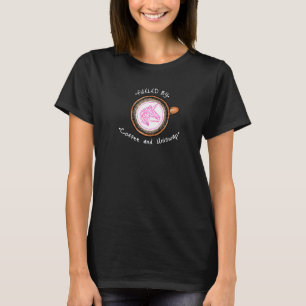 T-shirt Alimenté Par Café Et Crypto Cryptomonnaie Uniswap