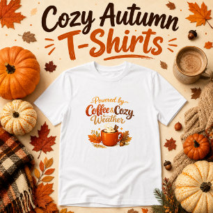 T-shirt Alimenté par Café & Météo Cozy