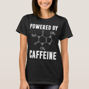 T-shirt Alimenté Par Café Scientifique De Caféine