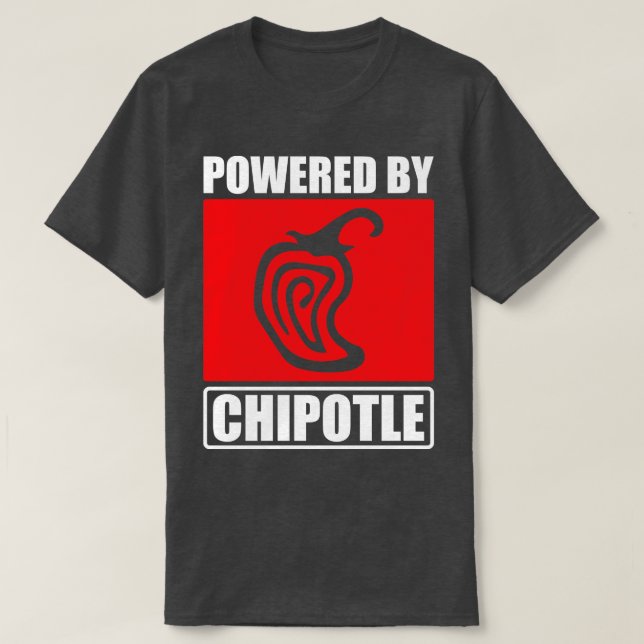T-shirt Alimenté Par Chipotle (Design devant)