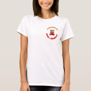 T-shirt Alimenté par des câlins et des douilles
