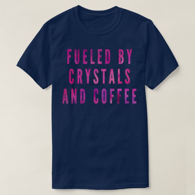 T-SHIRT ALIMENTÉ PAR DES CRISTAUX ET DU CAFÉ2 (Design devant)