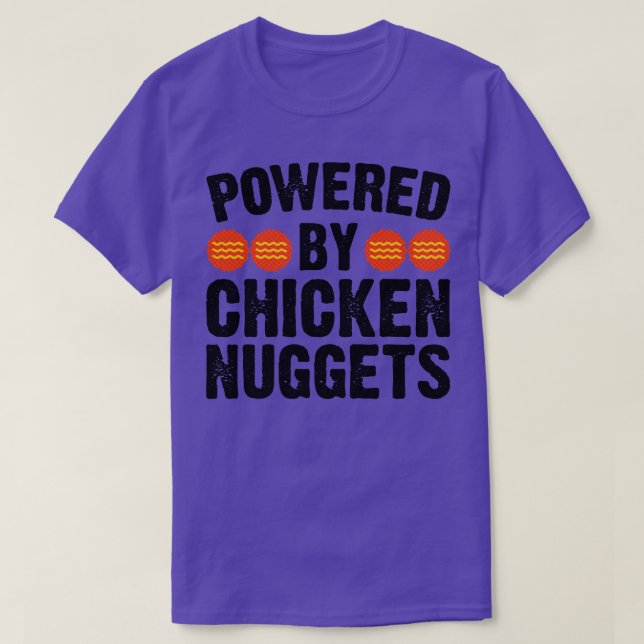 T-shirt Alimenté Par Des Nuggets De Poulet (Design devant)
