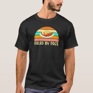 T-shirt Alimenté par des pâtes Thème sarcastique pour les