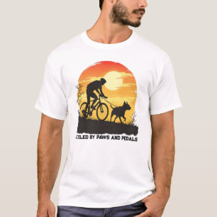 T-shirt Alimenté par des pattes et des pédales - Vélo Vint