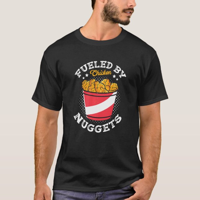 T-shirt Alimenté par des Tend Nuggets de Snack Frits de Po (Devant)
