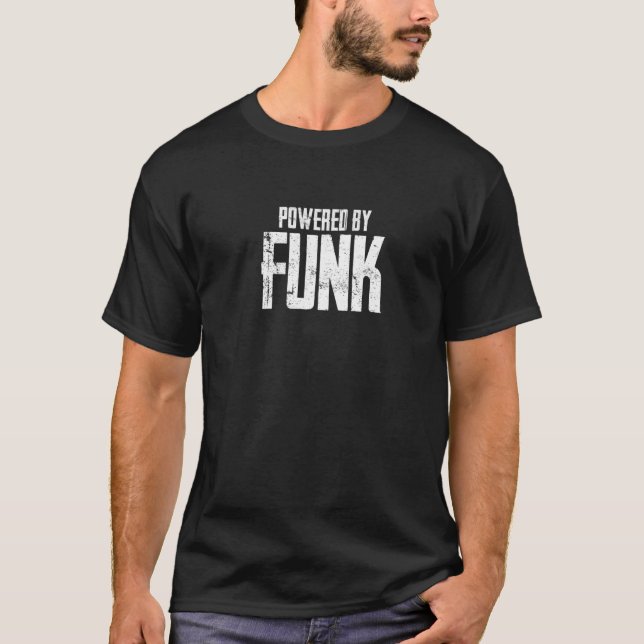 T-shirt Alimenté Par Funk Music (Devant)