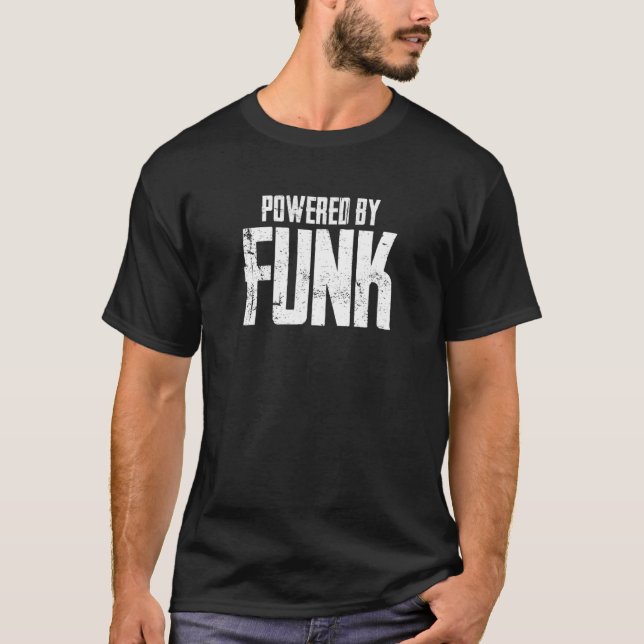 T-shirt Alimenté Par Funk Music (Devant)
