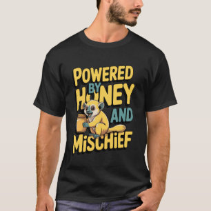 T-shirt Alimenté par Honey et Mischief Kinkajou Drôle