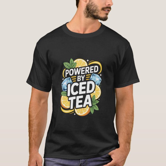 T-shirt Alimenté par Iced Tea Citrus Delight (Devant)