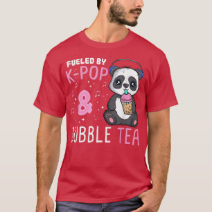 T-shirt Alimenté par K-Pop et Bubble Tea Korean Pop Music