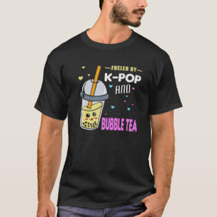 T-shirt Alimenté Par K-Pop Et Bubble Tea - Otaku