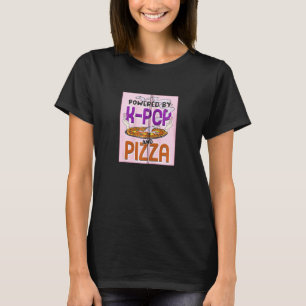 T-shirt Alimenté Par K Pop Et Pizza Kpop Coeur De Doigt