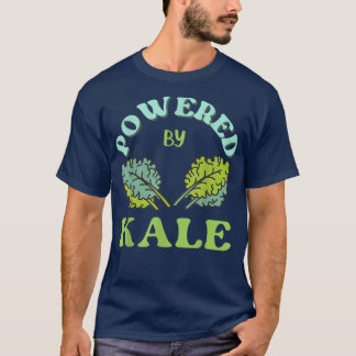 T-shirt Alimenté Par Kale Plante végétarien de nourriture 