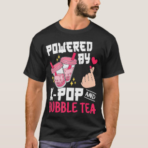 T-shirt Alimenté Par KAnd Bubble Tea Cute Kpop Music Lover