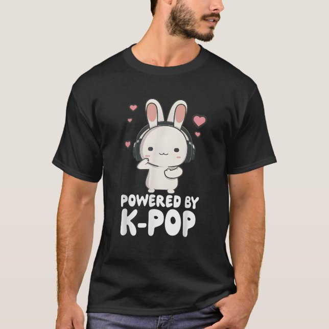 T-shirt Alimenté par Kpop Rabbit Marchandises de la pop co (Devant)