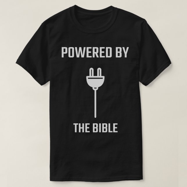 T-shirt Alimenté Par La Bible (Design devant)