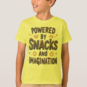 T-shirt Alimenté par la citation drôle de nourriture d'ima