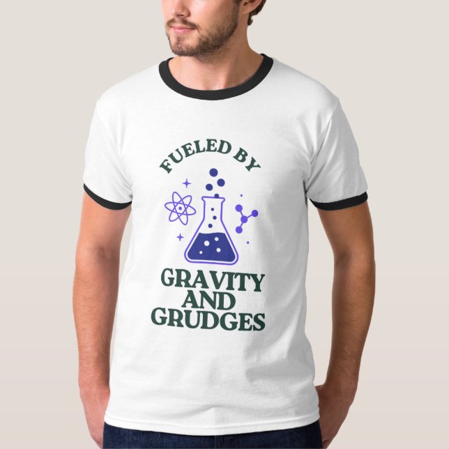 T-shirt Alimenté par la gravité et les rainures (Devant)