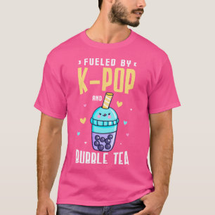 T-shirt Alimenté par la K-Pop et le Bubble Tea pour le fan