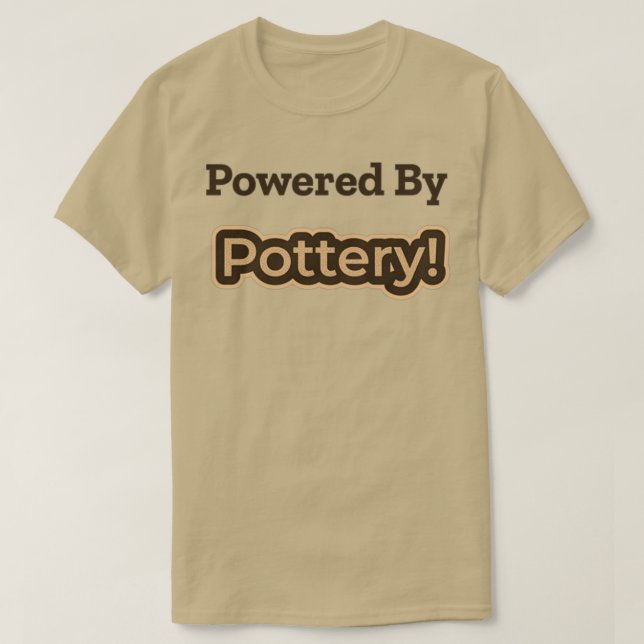 T-shirt Alimenté Par La Poterie (Design devant)
