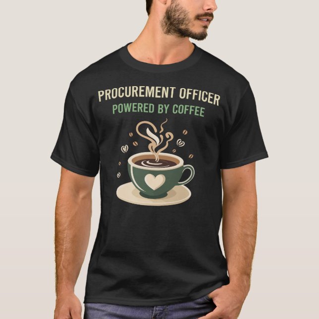T-shirt Alimenté Par L'Agent D'Approvisionnement En Café (Devant)