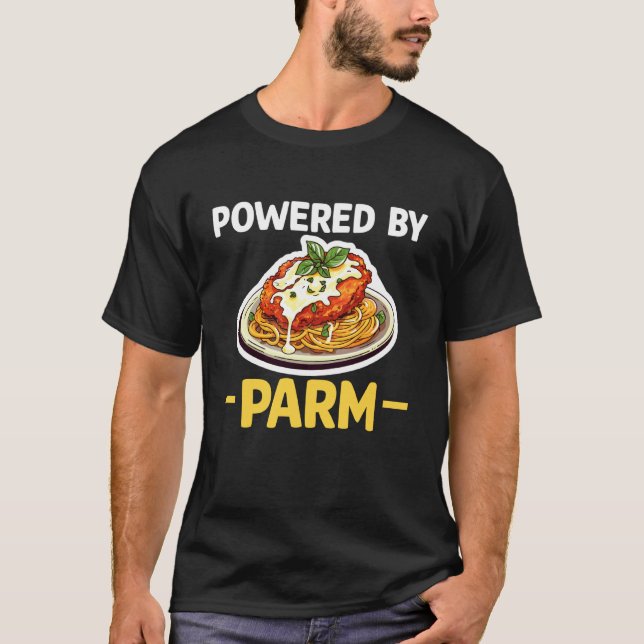 T-shirt Alimenté par l'amant de Chicken Parm (Devant)