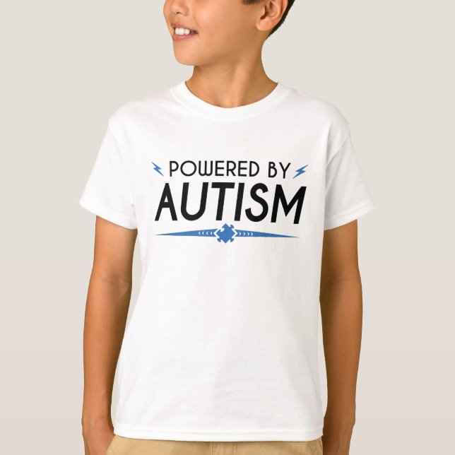 T-shirt Alimenté Par L'Autisme (Devant)