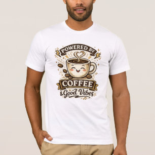 T-shirt Alimenté par le café