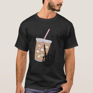 T-shirt Alimenté Par Le Café Glacé Et L'Anxiété