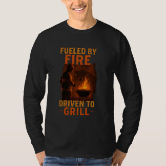 T-shirt Alimenté par le feu, conduit au grill
