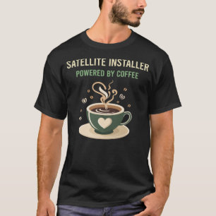 T-shirt Alimenté Par Le Programme D'Installation De Café S