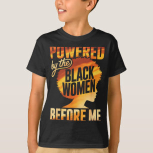 T-shirt Alimenté par les femmes noires avant l'autonomisat