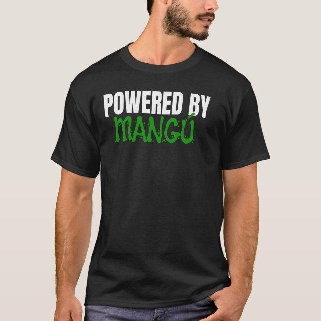 T-shirt Alimenté Par Mangu (Devant)