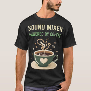 T-shirt Alimenté Par Mélangeur Son Café