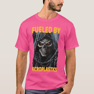 T-shirt Alimenté Par Microplastiques Cringe Squelette