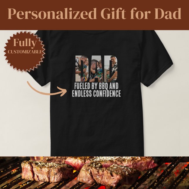 T-shirt Alimenté par Papa BBQ Drôle (Fueled by BBQ Dad Funny T-Shirt)
