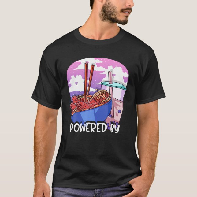 T-shirt Alimenté Par Ramen (Devant)