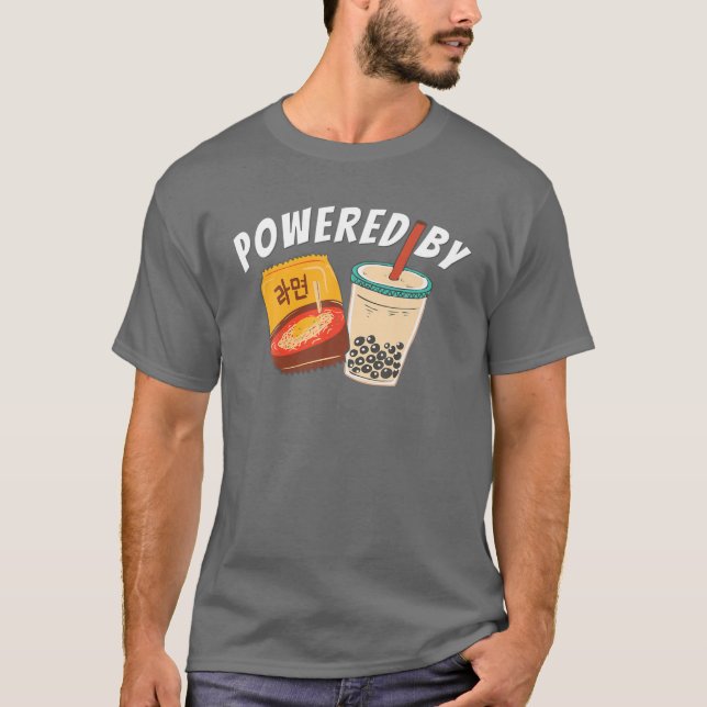 T-shirt Alimenté Par Ramen (Devant)