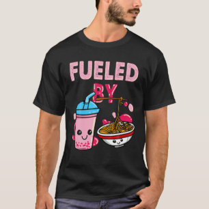 T-shirt Alimenté Par Ramen Bubble Tea Boba Noodles Japona