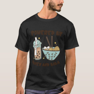 T-shirt Alimenté Par Ramen Et Boba Thé Anime Japonais Alim