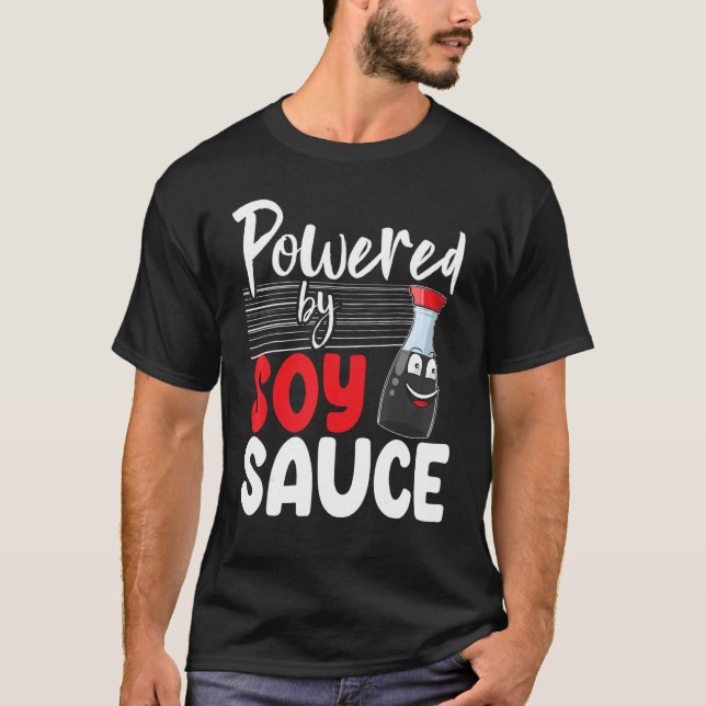 T-shirt Alimenté Par Sauce De Soja Femme Sauce Aimer Foodi (Devant)
