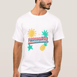 T-shirt Alimenté par Sunshine et Sarcasm énergie solaire