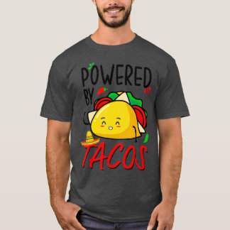 T-shirt Alimenté Par Tacos Funny Taco